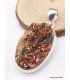 Pendentif Cristal de Vanadium oval Pendentifs pierres naturelles PU5