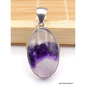 Pendentif oval Blue John Pendentifs pierres naturelles PU10.1