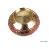Bols d'offrandes laiton émaillé rouge 10 cm Bols d'offrandes bouddhistes BOLEM1