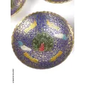 Bols d'offrandes laiton émaillé bleu 10 cm - Bols d'offrandes bouddhistes