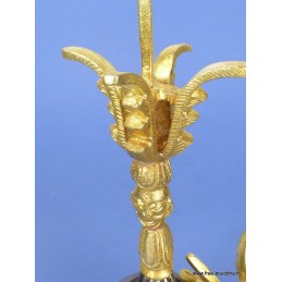 Grande cloche tibétaine et dorjé 20 cm Objets rituels bouddhistes CLO6