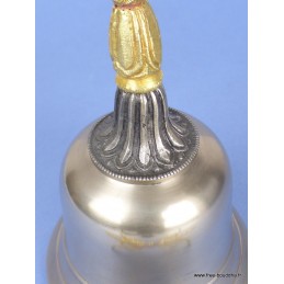 Grande cloche tibétaine et dorjé 20 cm Objets rituels bouddhistes CLO6