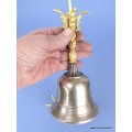 Grande cloche tibétaine et dorjé 20 cm Objets rituels bouddhistes CLO6