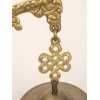 Tingsha tibétaine sur socle grand modèle Tingsha tibétaine cymbales TTSO2