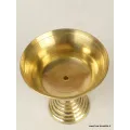 Lampe à beurre tibétaine 8 cm socle cercles - Lampe à beurre bouddhiste