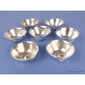 Bols d'offrandes bouddhistes plaqué argent 7 cm - Bols d'offrandes bouddhistes