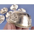 Bols d'offrandes bouddhistes plaqué argent 7 cm Bols d'offrandes bouddhistes BOPA2