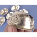 Bols d'offrandes bouddhistes plaqué argent 7 cm - Bols d'offrandes bouddhistes