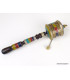 Moulin à prière tibétain 24 cm serti de pierres Objets rituels bouddhistes 7001.2