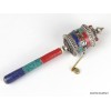 Moulin à prière bouddhiste 20 cm tricolore Objets rituels bouddhistes 7001.5
