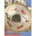 Bols d'offrandes laiton émaillé écru 10 cm - Bols d'offrandes bouddhistes