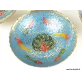 Bols d'offrandes laiton émaillé bleu ciel 10 cm - Bols d'offrandes bouddhistes