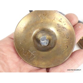 Tingshas tibétaines cymbales Mantra de Chenrezi Tingsha tibétaine cymbales TTB1