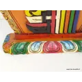 Sculpture bouddhiste sur bois KALACHAKRA - Décoration tibétaine