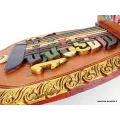 Sculpture bouddhiste sur bois KALACHAKRA - Décoration tibétaine