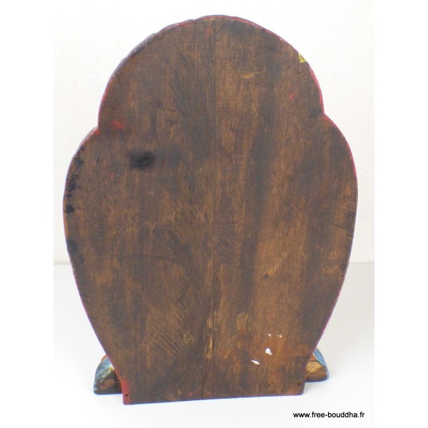 Sculpture bouddhiste sur bois Signeus Auspicieux Statuettes Bouddhistes SCULP2