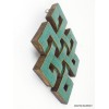 Décoration murale Noeud sans fin en Turquoise Décoration tibétaine DECOLL2