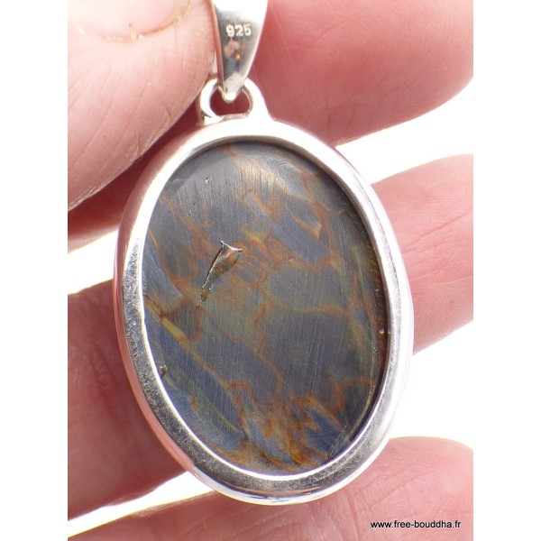 Pendentif Pietersite qualité AAA bleu fauve Pendentifs pierres naturelles PU17.1