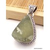 Pendentif Préhnite brute style vintage Bijoux en Préhnite PU19