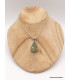 Pendentif Préhnite brute style vintage Bijoux en Préhnite PU19