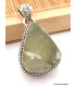 Pendentif Préhnite brute style vintage Bijoux en Préhnite PU19