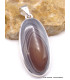 Pendentif Agate de Botswana marron gris Bijoux en Agate PU21.1