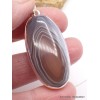 Pendentif Agate de Botswana marron gris Bijoux en Agate PU21.1