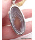 Pendentif Agate de Botswana marron gris Bijoux en Agate PU21.1