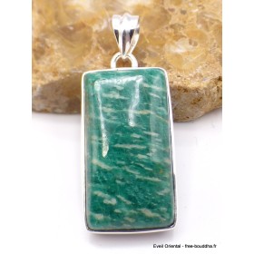 Pendentif Amazonite rectangulaire Pendentifs pierres naturelles PU23.2