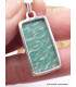 Pendentif Amazonite rectangulaire Pendentifs pierres naturelles PU23.2