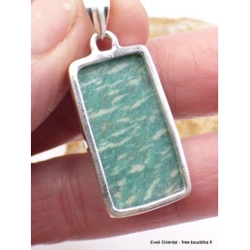Pendentif Amazonite rectangulaire Pendentifs pierres naturelles PU23.2