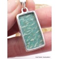 Pendentif Amazonite rectangulaire Pendentifs pierres naturelles PU23.2
