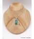 Pendentif Amazonite rectangulaire Pendentifs pierres naturelles PU23.2