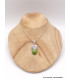 Pendentif Turquoise verte cuivrée motif grappe Pendentifs pierres naturelles PU27.1