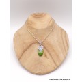 Pendentif Turquoise verte cuivrée motif grappe Pendentifs pierres naturelles PU27.1