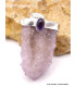 Pendentif Quartz Spirit et Améthyste cabochon Pendentifs pierres naturelles PU28