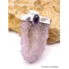 Pendentif Quartz Spirit et Améthyste cabochon Pendentifs pierres naturelles PU28