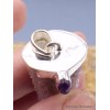 Pendentif Quartz Spirit et Améthyste cabochon Pendentifs pierres naturelles PU28