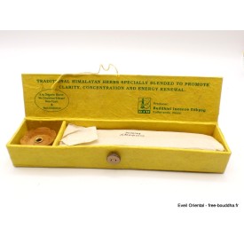 Encens tibétain pour énergie et concentration, naturel et pur.