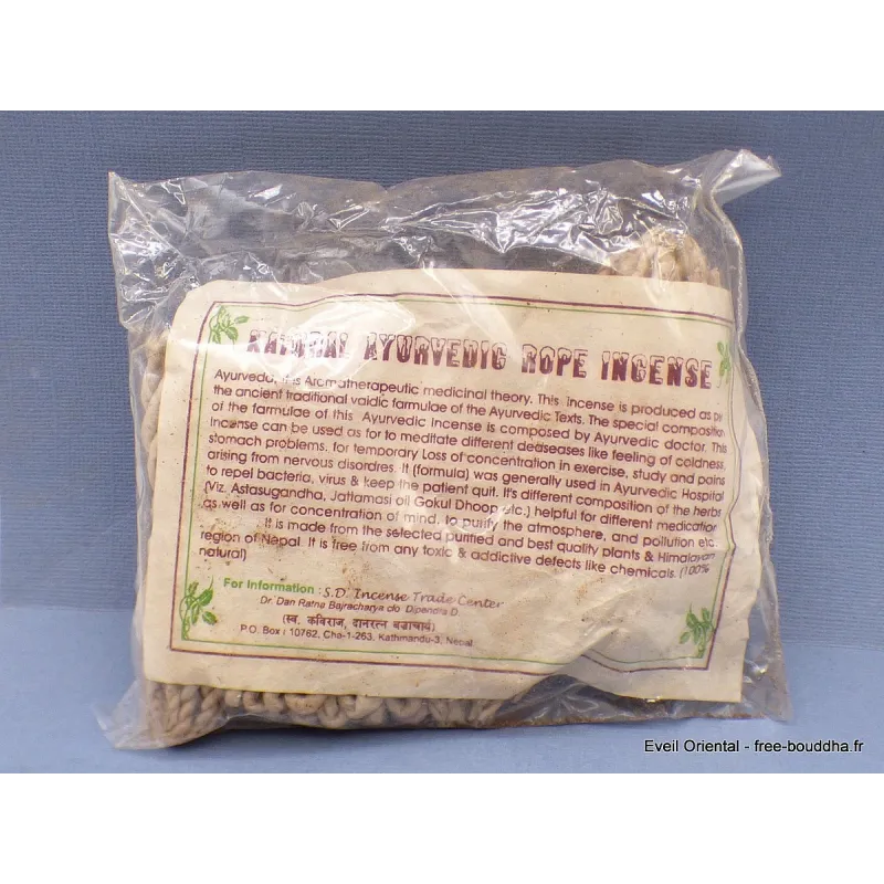 Encens cordelette Traditionnel ayurvedique - Encens tibétain en cordelette artisanal