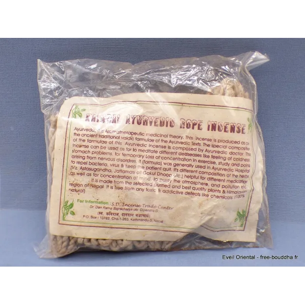 Encens cordelette Traditionnel ayurvedique - Encens tibétain en cordelette artisanal
