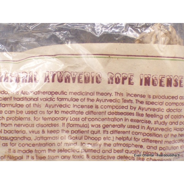 Encens tibétain Traditionnel ayurvedique Tresses Encens tibétains, accessoires TRESAY