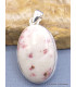 Pendentif Cristal de Cinabre oval Pendentifs pierres naturelles XV6.7