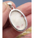 Pendentif Cristal de Cinabre oval Pendentifs pierres naturelles XV6.7