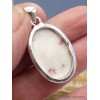 Pendentif Cristal de Cinabre oval Pendentifs pierres naturelles XV6.7