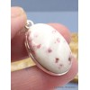 Pendentif Cristal de Cinabre oval Pendentifs pierres naturelles XV6.7