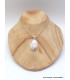 Pendentif Cristal de Cinabre oval Pendentifs pierres naturelles XV6.7