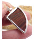 Pendentif en Oeil de Tigre rouge brut semi-oval Pendentifs pierres naturelles XV15.2