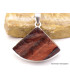 Pendentif en Oeil de Tigre rouge brut trapèze Pendentifs pierres naturelles XV15.5