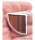 Pendentif en Oeil de Tigre rouge brut trapèze Pendentifs pierres naturelles XV15.5